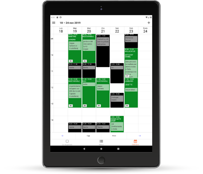 Calendario istruttore Patento